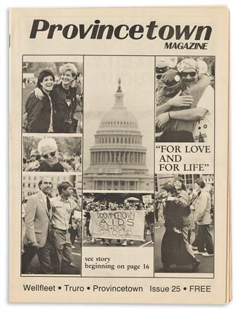 (PERIODICALS.) Collection of 4 different entertainment magazines from 1980s Provincetown.